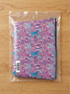 NEW Trippy Psychedelic Purple Mushroom Makeup Bag Cosmetics Pouch GROOVY